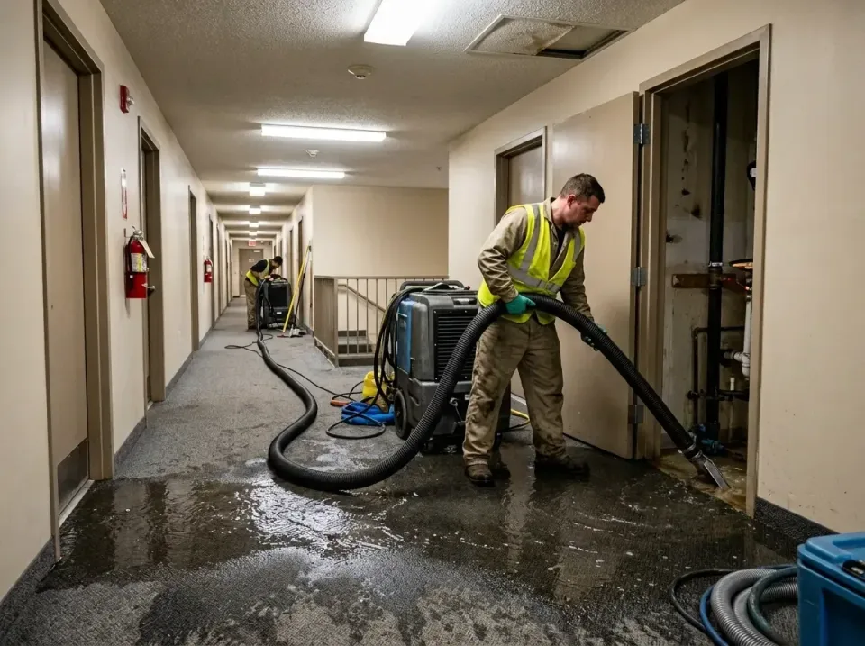 multi-unit-apartment-hallway-f-005 — frequently asked questions, Emergency Burst Pipe Water Extraction & Removal in Green Ba…